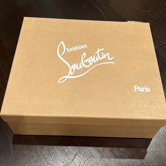 Black suede Louboutin platform heals Sz 38.5 - Picture 9 of 9